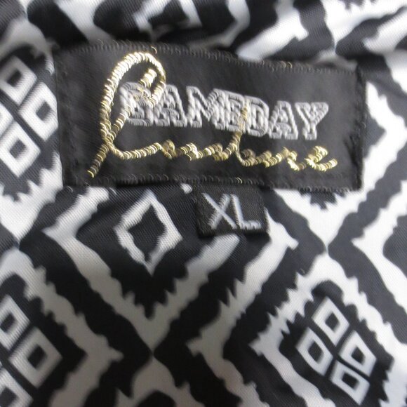 GAMEDAY womens VEST puffer BLACK gold OKLAHOMA CITY THUNDER SIZE XL - Picture 6 of 10